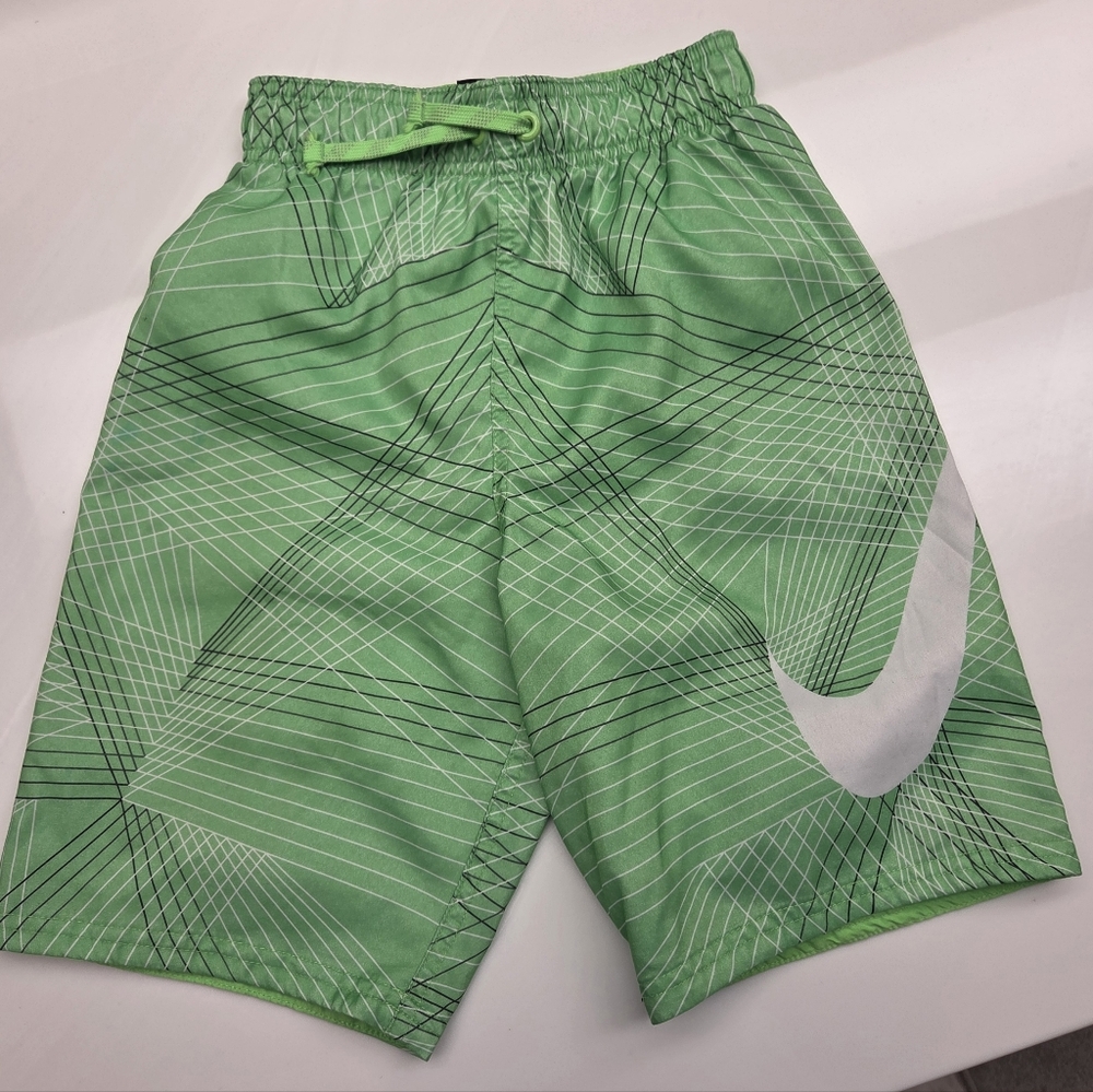 Nike Kids Green Swim Trunks